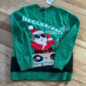 Forever 21 Green Santa Cardigan